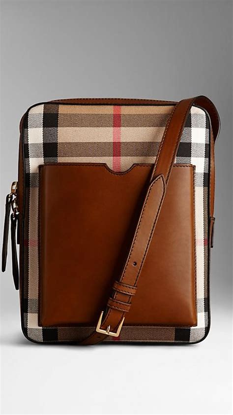 mens crossbody bag burberry|Burberry messenger bag men's.